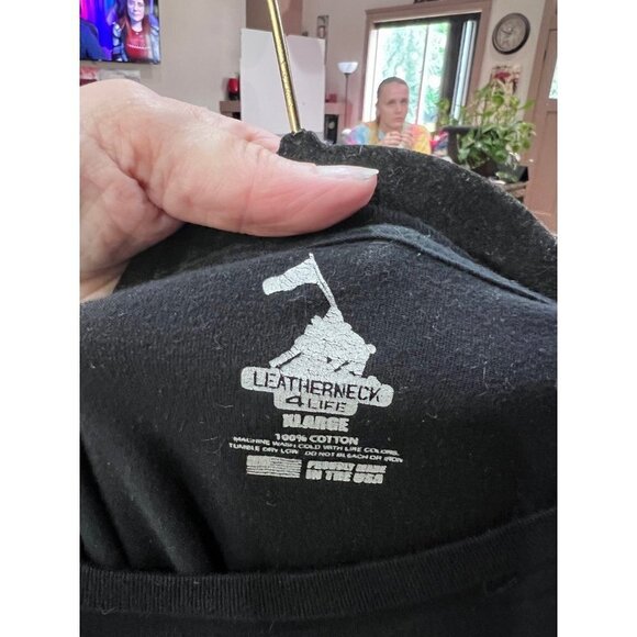 Leather neck for life T-shirt. - Picture 4 of 4